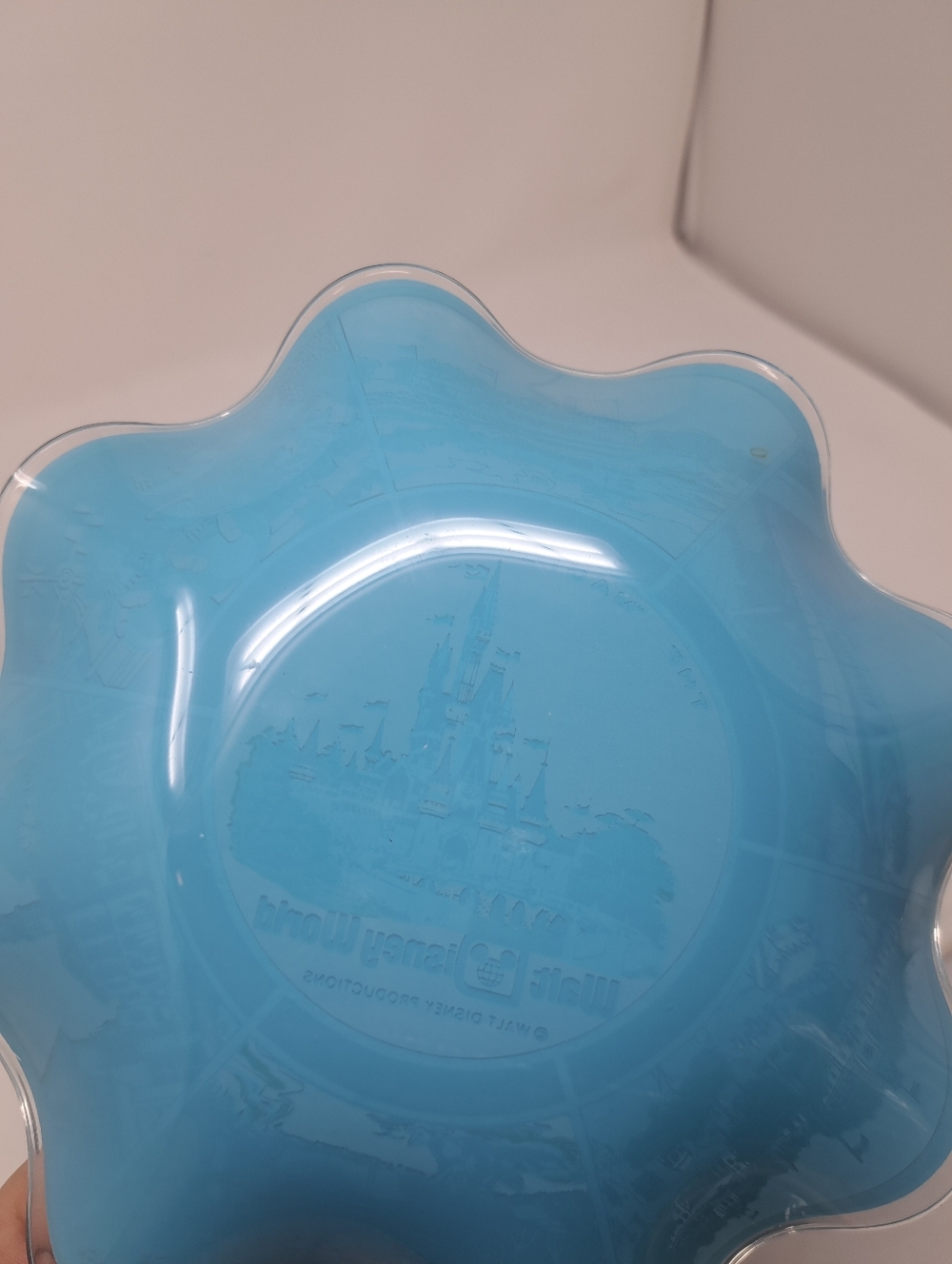Vintage Walt Disney World Candy Bowl Dish Ruffled 60s 70s - Picture 3 of 5